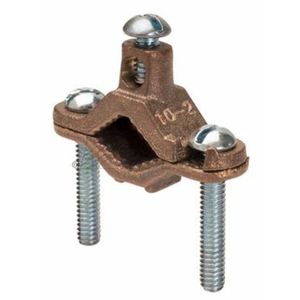 Topaz Electric 626B Bronze Ground Clamp 1-1/4 - 2-Inch 10-2-AWG