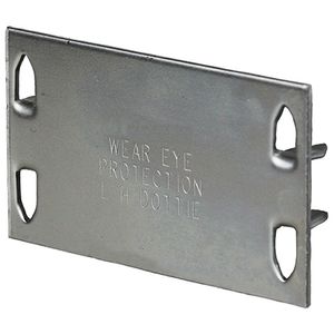 Dottie 411 16 Gauge Steel Safety Plate 1-1/2-Inch x 2-3/4-Inch