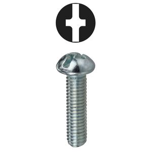 Dottie 1420PS Zinc Plated Steel Machine Screw Kit 1/4-Inch