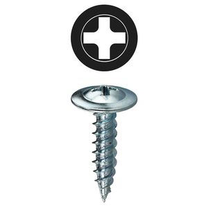 Dottie KW834 Zinc Plated Steel Phillips Drive Wafer Head Self-Piercing Self-Tapping K-Lath Screw #8 x 3/4-Inch