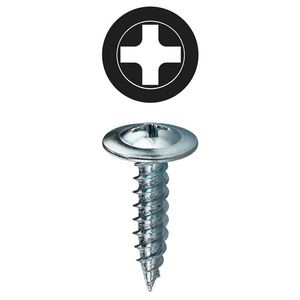 Dottie KW8114 Zinc Plated Steel Phillips Drive Wafer Head Self-Piercing Self-Tapping K-Lath Screw #8 x 1-1/4-Inch