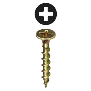 Dottie WR62 Yellow Zinc Steel Phillips Drive Bugle Head Drywall Screw #6 x 2-Inch