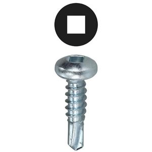 Dottie TEKPH812 Zinc Plated Steel Phillips Drive Pan Head Self-Drilling Screw #8 x 1/2-Inch