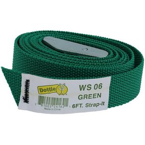 Dottie WS06 Nylon Heavy-Duty Tie Down Web Strap 6-ft Green Strap-Its