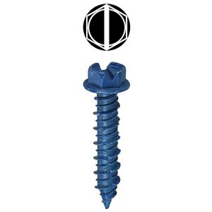 Dottie 14H214 Ceramic Coated Concrete Anchor 3/16-Inch x 4-1/2-Inch x 1/4-Inch Blue