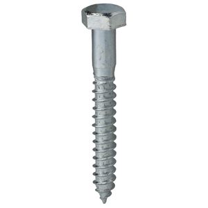 Dottie LAG384 Zinc Plated Steel Hex Head Lag Screw 3/8-Inch x 4-Inch