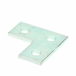 B-Line B140ZN Zinc Electroplated Steel 3-Hole Corner Plate