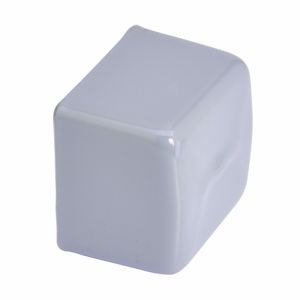 B-Line B822-W White Soft White PVC Blank Plastic End Cap