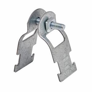 B-Line B2209PAZN Zinc Electroplated 14 Gauge Low Carbon Steel 2-Piece Pre-Assembled Multi-Grip Pipe And Conduit Clamp 3/4-Inch