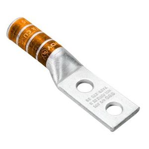 Burndy YA272N Electro Tin Plated Copper 2-Hole YA-2N Compression Lug 3/0-AWG 1/2-Inch Hylug