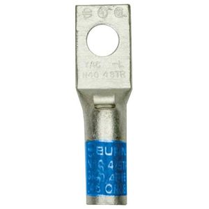 Burndy YA6CL-BOX Electro Tin Plated Copper 1-Hole YA-L Compression Lug 6-AWG 1/4-Inch Hylug