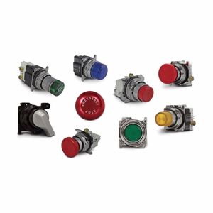 Eaton 10250T397LRD24-51 10250T Model Heavy-Duty Watertight/Oiltight Illuminated Pushbutton Operator 30.5-mm Red