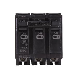 GE Industrial THQL32090 Plug-In Mount Type THQL Feeder Molded Case Circuit Breaker 3-Pole 90-Amp 240-Volt AC