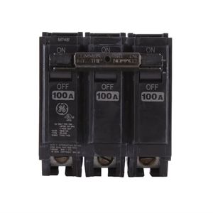 GE Industrial THQL32100 Plug-In Mount Type THQL Feeder Molded Case Circuit Breaker 3-Pole 100-Amp 240-Volt AC