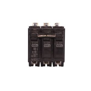 GE Industrial THQB32100 Bolt-On Mount Type THQB Miniature Circuit Breaker 3-Pole 100-Amp 240-Volt AC