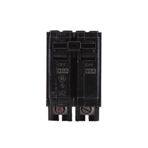 GE Industrial THQL2190 Plug-In Mount Type THQL Feeder Molded Case Circuit Breaker 2-Pole 90-Amp 120/240-Volt AC