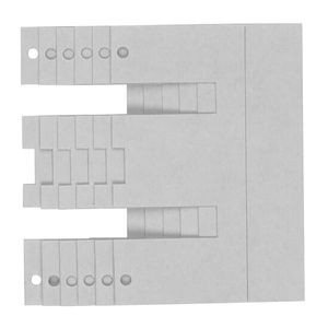 GE Industrial TMBR Individual Meter Socket Barrier Kit For Use With Meter Mod 6 Sockets 1 Or 3-Phase Modular Meter Stack