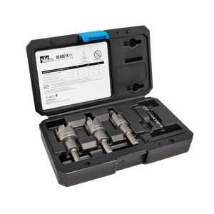 Ideal Industries 36-811 Carbide-Tipped 4-Piece Hole Cutter Kit 7/8-Inch x 1-1/8-Inch x 1-3/8-Inch DEADEYE