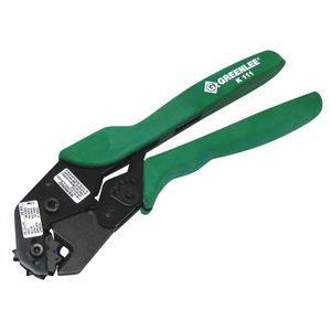 Greenlee K111 Crimping Tool 8-1-AWG Copper Color Coded Connectors 10-Inch