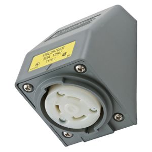 RECEPTACLE ANGLE HOUSING SAFETY-SHROUD™ TWIST-LOCK® 30A 125V  TYPE 1 2 POLE 3 WIRE GROUNDING