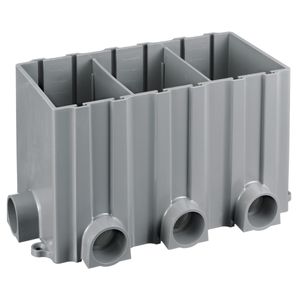 Hubbell-Wiring PFBRG3 Plastic 3-Gang Multi-Service Floor Box 6.90-Inch x 11.87-Inch x 3-Inch 14.3-Cubic-Inch ScrubShield