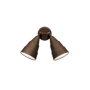 Kichler 6052AZ 2-Light Wall Light 300-Watt 120-Volt Architectural Bronze Independence