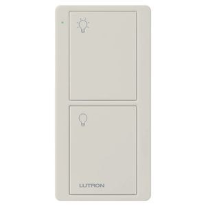 Lutron PJ2-2B-GLA-L01 3-Volt 10-Milli-Amp 2 Button Wireless Remote Control Light Almond Pico