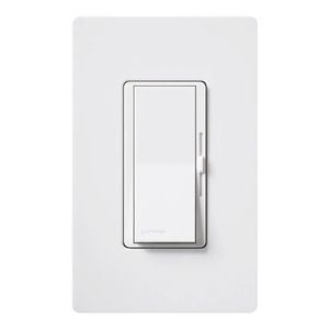 Lutron DVSTV-WH 120 - 277-Volt at 50/60-Hz 50-Milli-Amp/8-Amp 1-Pole 3-Way Dimmer White Diva