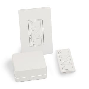 Lutron P-BDGPRO-PKG1W Wireless Dimmer Pro Kit With Smart Bridge 120-Volt White Caseta