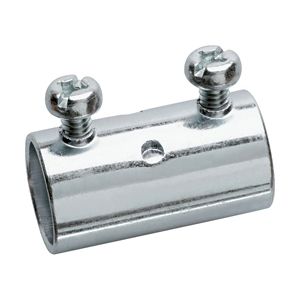 Crouse-Hinds 460 Zinc Plated Steel EMT Set Screw Coupling 1/2-Inch