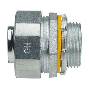 Crouse-Hinds LT38 Zinc Electroplated Malleable Iron Non-Insulated Liquidtight Straight Connector 3/8-Inch Liquidator