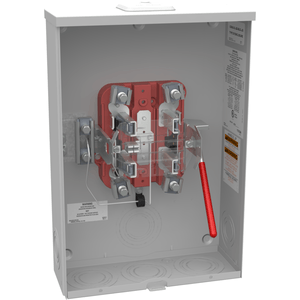 Milbank U3042-XL-QG-BLG-LIS 1-Phase Ringless Meter Socket With Lever Bypass 5 Jaw 1-Position 200-Amp