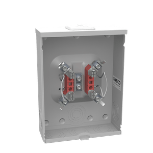 Milbank U7040-XL-KK-SMECO 1-Phase Ringless Meter Socket With Horn Bypass 5 Jaw 1-Position 200-Amp