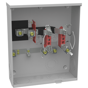 Milbank U1980-O-KK-DPL 1-Phase Ringless Meter Socket With Horn Bypass 4 Jaw 1-Position 200-Amp