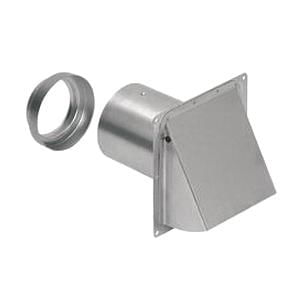 Nutone 885AL Wall Cap 5-Inch Length x 6-1/2-Inch Width x 6-1/2-Inch Height Aluminum Broan