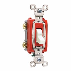 Pass & Seymour PS20AC2-W 2-Pole 120/277-Volt AC 20-Amp Extra Heavy-Duty Industrial/Specification Grade Toggle Switch White