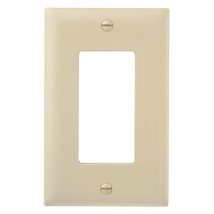 Pass & Seymour TP26-LA Nylon Standard Size 1-Gang Decorator Wallplate 1-Decorator Light Almond TradeMaster