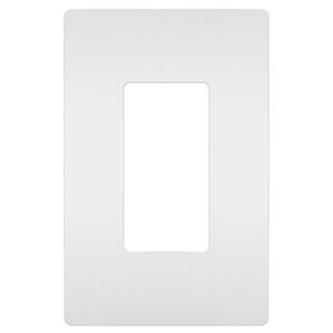 Pass & Seymour RWP26W Polycarbonate Screwless Standard Size 1-Gang Wallplate White Radiant