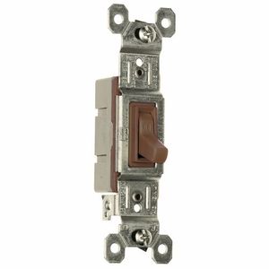 Pass & Seymour 660-G 120-Volt AC 15-Amp 1-Pole Toggle Switch Brown TradeMaster