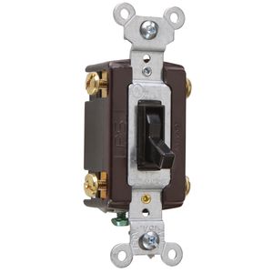 Pass & Seymour 664-BKG 120-Volt AC 15-Amp 4-Way Toggle Switch Black TradeMaster