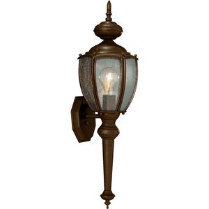 Progress Lighting P5767-20 1-Light Wall Lantern 100-Watt 120-Volt 7-Inch Antique Bronze Roman Coach