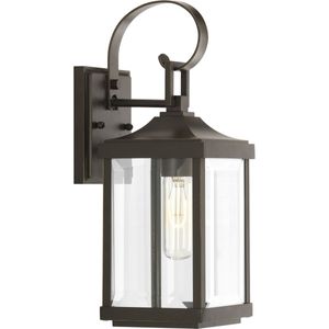 Progress Lighting P560021-020 1-Light Small Wall Lantern 100-Watt 120-Volt Antique Bronze Painted Gibbes Street