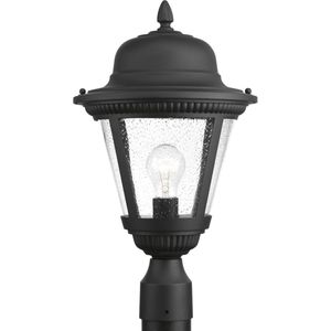 Progress Lighting P5458-31 1-Light Outdoor Post Lantern 100-Watt 120-Volt Textured Black Westport