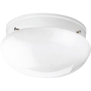 Progress Lighting P3410-30 2-Light Ceiling Fixture 60-Watt 120-Volt White Fitter