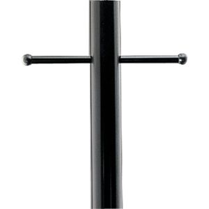 Progress Lighting P5391-31 Aluminum Outdoor Post With Ladder Rest 3-Inch x 84-Inch Black