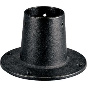 Progress Lighting P8748-31 Heavy-Duty Flanged Cast Aluminum Outdoor Post 3-Inch x 8-Inch x 5-Inch Black