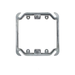 Thomas & Betts 52CADJ2 Pre-Galvanized Steel 2-Gang Raised Adjustable Mud Ring 4-Inch x 4-Inch x 1-1/2-Inch Steel City