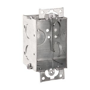 Crouse-Hinds TP130 Steel 1-Gang Gangable Switch Box 2.000-Inch x 3.000-Inch x 2.000-Inch 10-Cubic-Inch