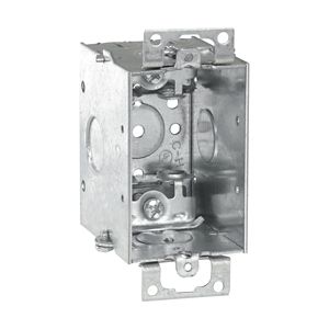 Crouse-Hinds TP178 Steel 1-Gang Gangable Switch Box 2-Inch x 3-Inch x 2-1/2-Inch 12.5-Cubic-Inch