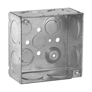 Crouse-Hinds TP436 Steel Deep Outlet Box 4-Inch x 4-Inch x 2-1/8-Inch 30.3-Cubic-Inch